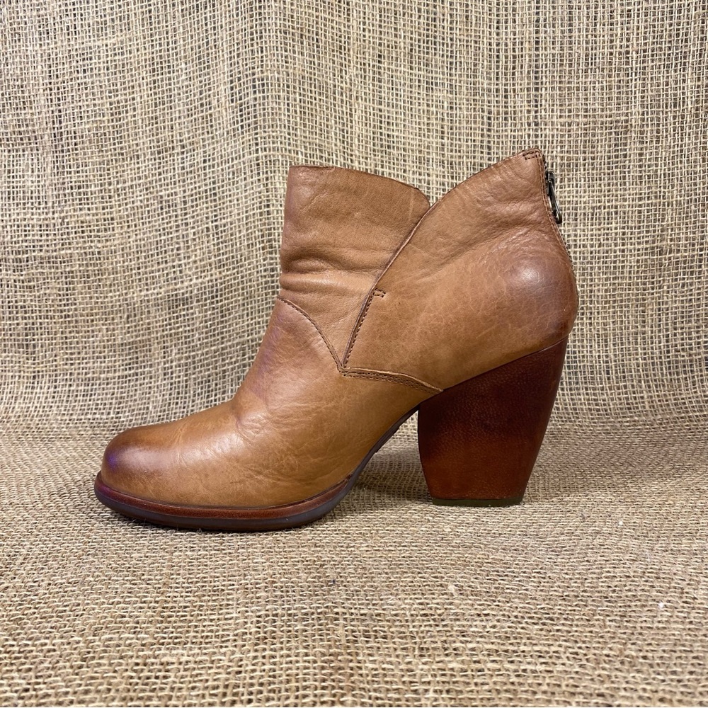 Korks ease Ankle boots booties soft leather brown Leather cushioned 10 M - Picture 6 of 10